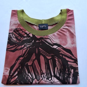 T I E D Y E bamboo abstract printed t-shirt image 3