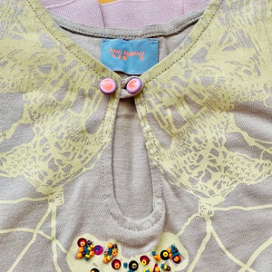 A N I T A  handprinted jersey top