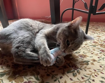 Durable Catnip Kicker Toy | Handmade Cat Toy for Biting & Kicking