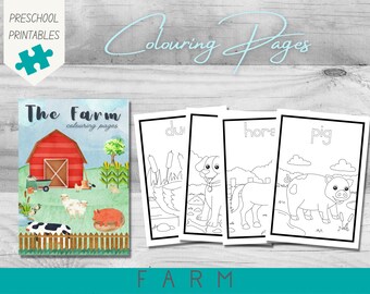 Farm Colouring Pages | Preschool Activity | Home & School | Farm Activity | PDF