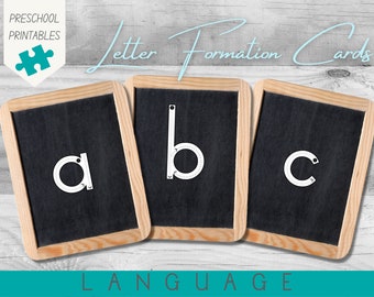 Letter Formation | Preschool and Homeschool Printable | Fine Motor Development | Language Activity | PDF Printable