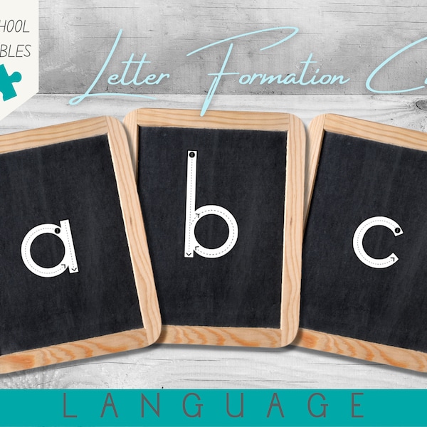 Letter Formation | Preschool and Homeschool Printable | Fine Motor Development | Language Activity | PDF Printable