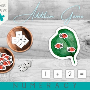 Ladybirds Counting & Addition Game Activity | Homeschool Maths | Concrete Maths Skills | Addition 1-20 | Learning to Count | PDF Download
