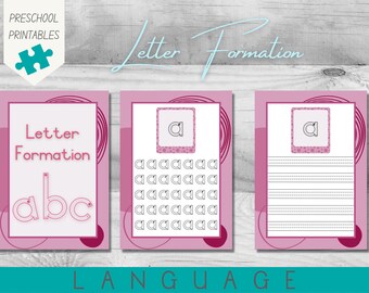 Alphabet Worksheet | Writing & Pre-writing Practice | Fine Motor Activity | Homeschool and  Preschool | PDF Printable