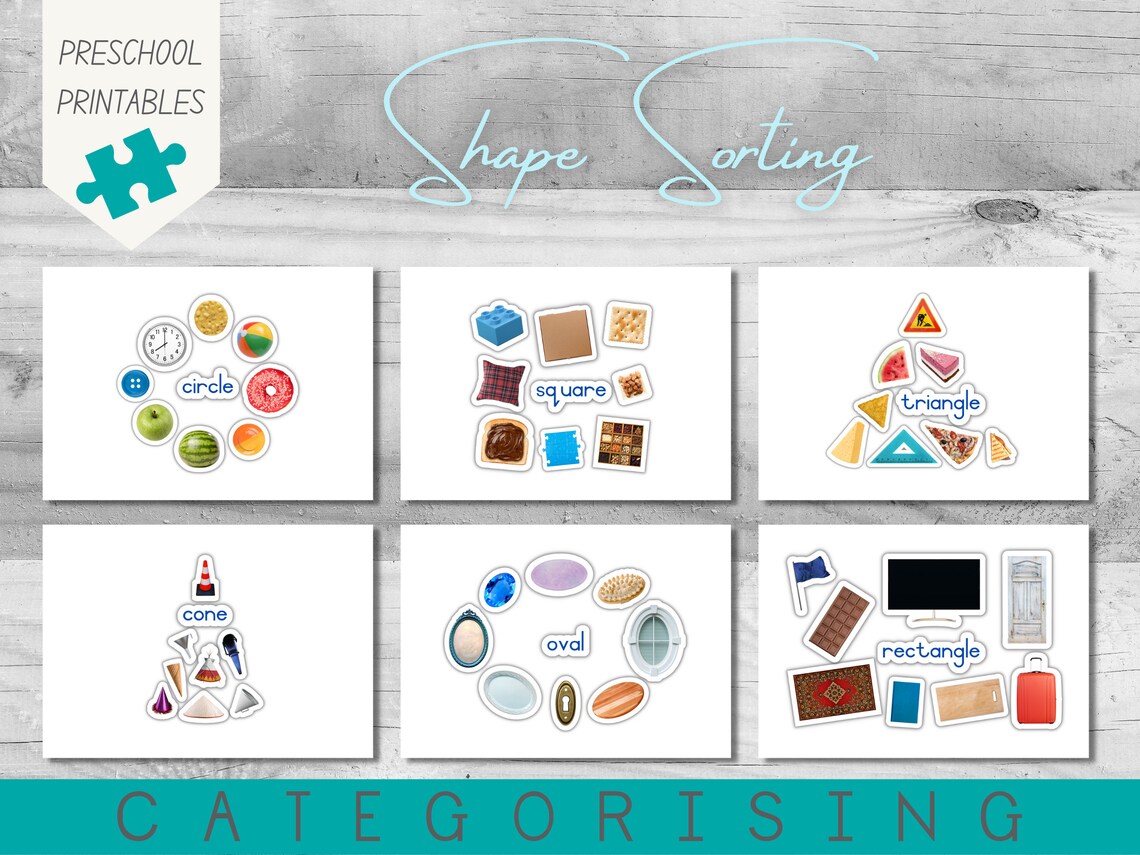 Shape Categorising & Recognition Sorting Activity Preschool Shapes ...