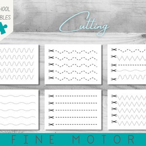 Cutting Strips | Preschool and Homeschool Activity | Fine Motor Control ...