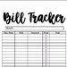 Budget Tracker Digital Printable - Etsy
