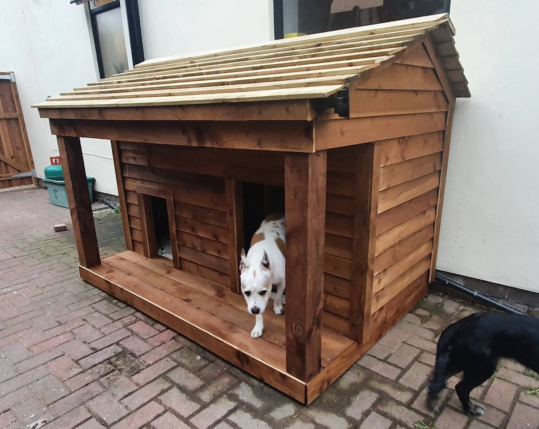 Luxury Outdoor Wooden Dog House Etsy UK