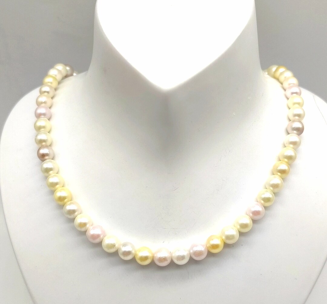 Akoya Pearl Necklace Precious Small Akoya Stunning High - Etsy