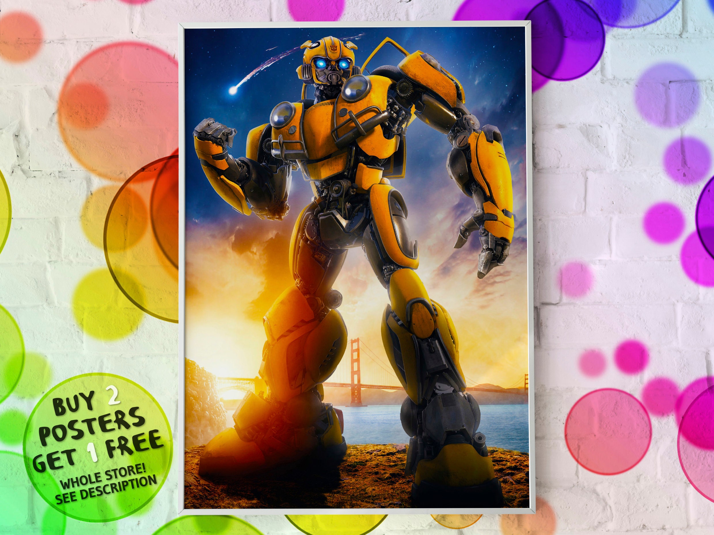 2018 Bumblebee transformers Regal Cinemas 3D Moviebill Playbill w/11x17 Poster 