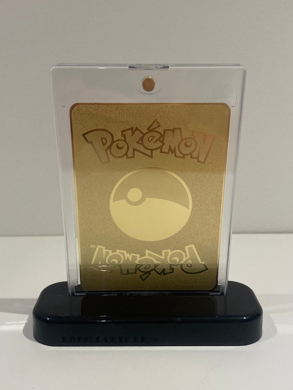 pokemon gold plated cards pikachu Vintage Pokemon 23k Gold Plated PIKACHU Card 1999 Nintendo Burger King  Exclusive