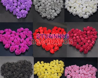 500 Mini Foam 3cm Roses Wedding Craft Flower Party Decoration Favour Many Colour