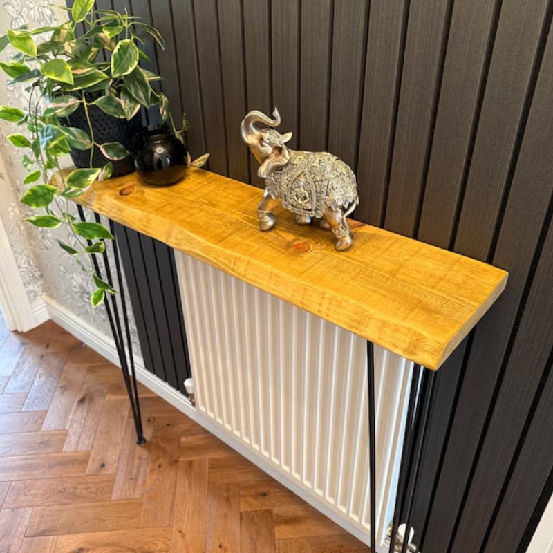 Rustic Console Radiator Table Radiator Console Table - Etsy UK
