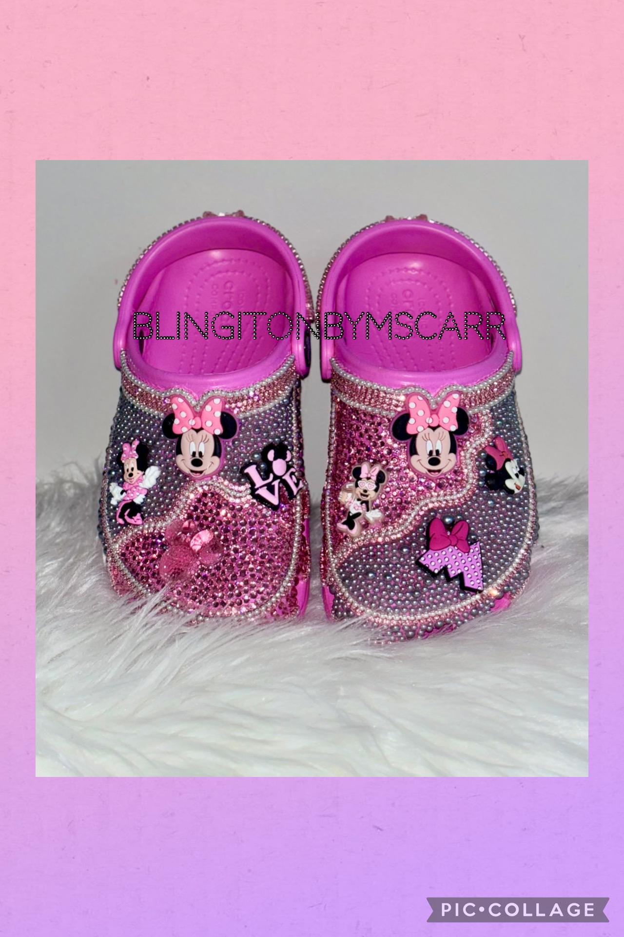 Minnie Mouse Bling Crocs