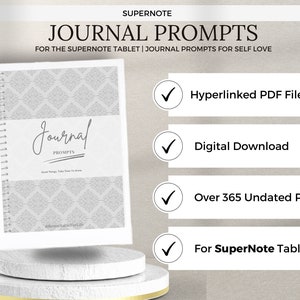 Supernote Daily Journal | Journal Prompts | Supernote Templates |  Digital Daily Journal | Digital Hyperlinked Pdf