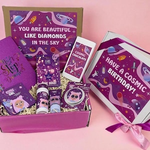 Geschenkbox  "Cosmic Girl", Geschenk für Mädchen, Teenager Geschenk, Happy Birthday Geschenk, Geburtstaggeschenk, Geburtstagset, Geburtstag
