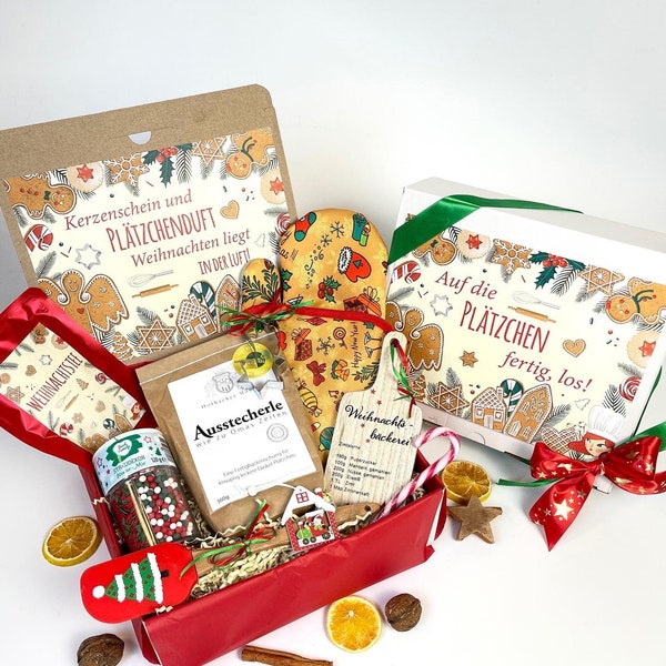 Geschenkbox "It's Plätzchen Zeit", Weihnachtsgeschenk, Geschenkset, Plätzchen, Backen, Geschenk Weihnachten, Familiengeschenk, Geschenkset