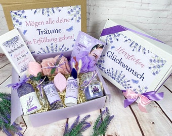 Geschenkbox "Lavendel Spa" , Geschenk Geburtstag, Geschenk für Frau, Lavendel, Geschenkset, Geschenk zum Geburtstag, Geschenkkorb, Geschenk