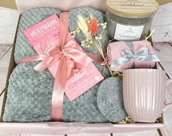 Geschenkbox "Grey-Rose", Muttertag, Geburtstaggeschenk, Wohlfühlset, Geschenk Mama, personalisierte Karte, Geschenkset, Beste Freundin
