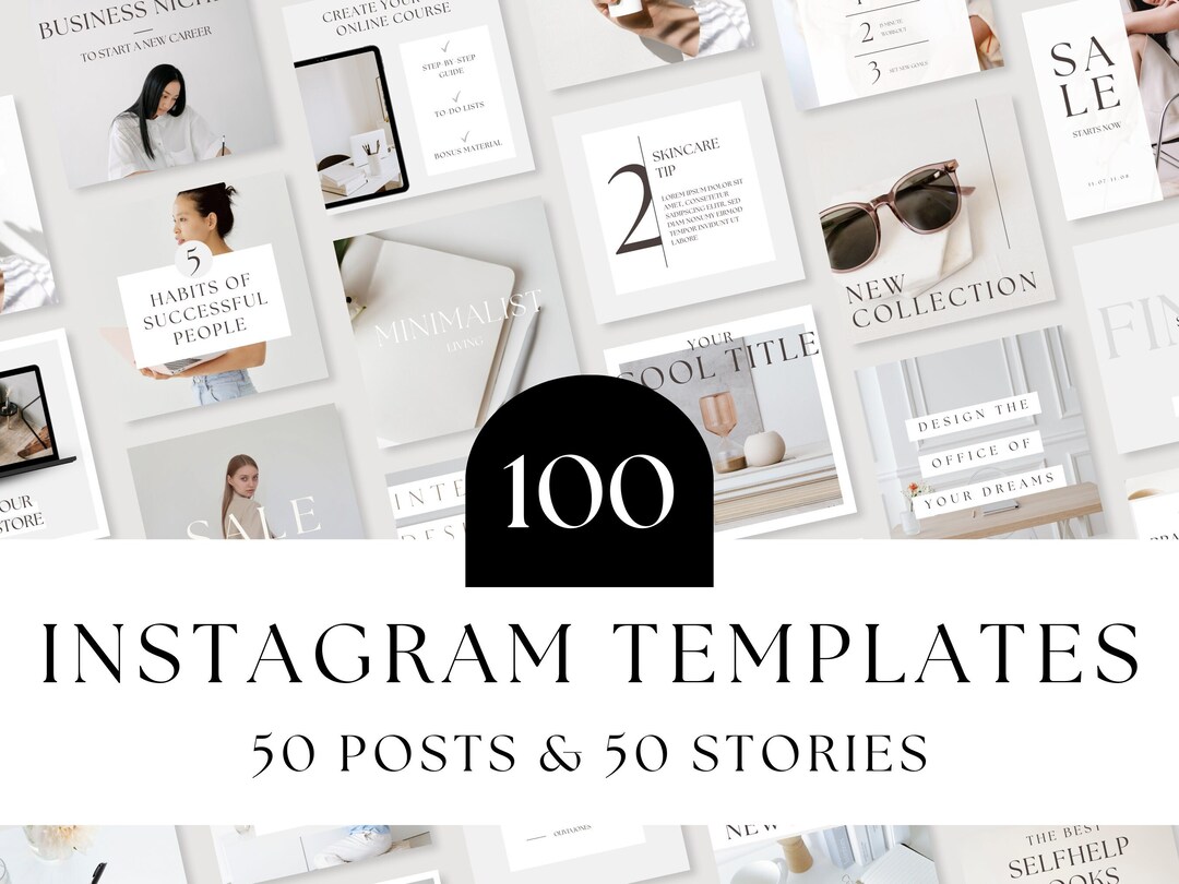 100 Instagram Templates Canva Instagram Post Templates Instagram Story ...