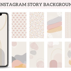 15 Instagram Story Background Templates - Instagram Boho Templates - Wallpaper - Social Media - Pinterest - Influencer Blogger