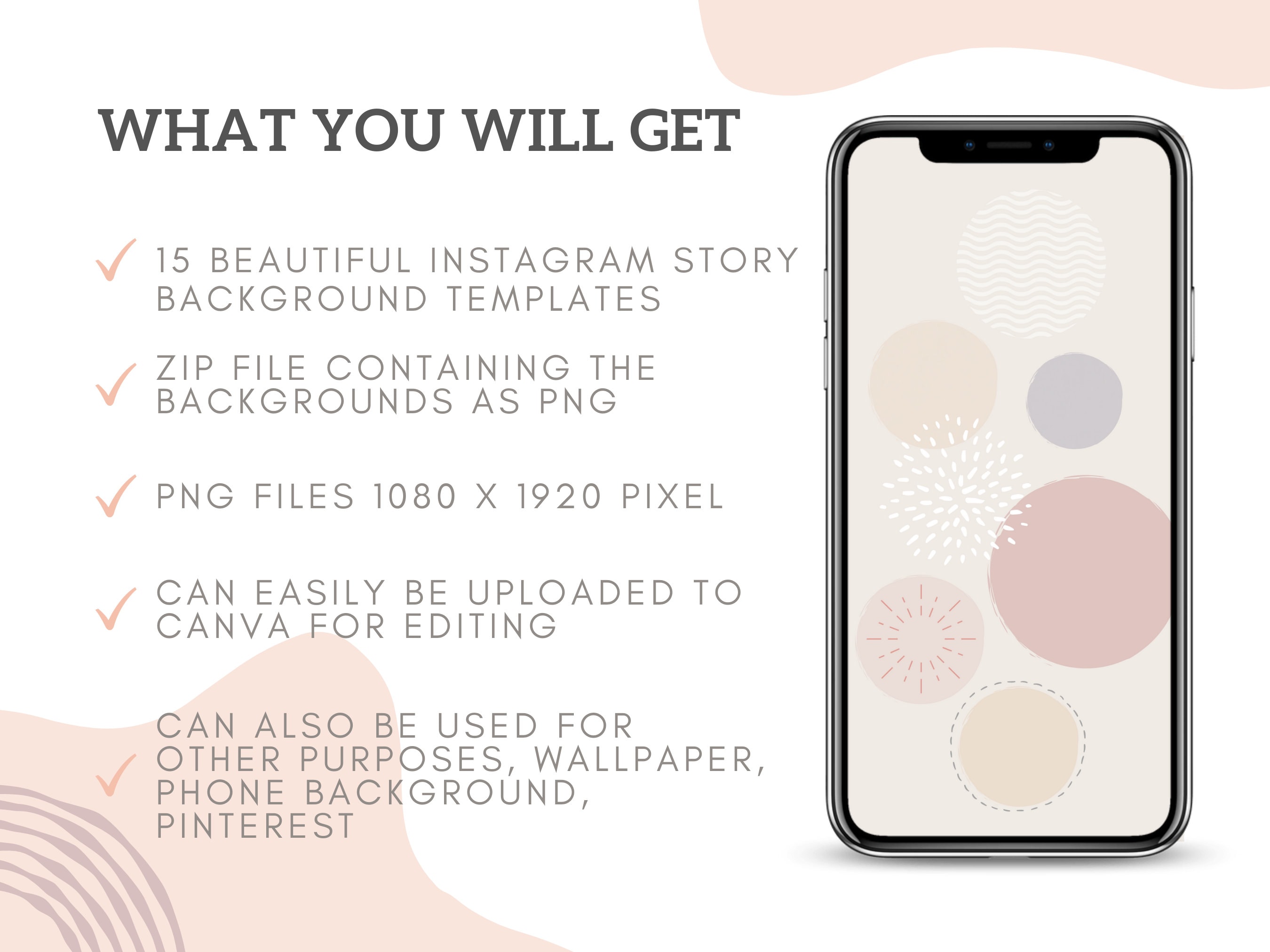 15 Instagram Story Background Templates - Instagram Boho Templates ...