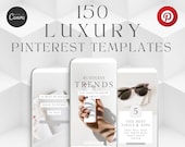 150 Canva Pinterest Pin Templates, Blogger Marketing (Digital Download)