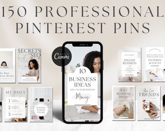 150 Canva Pinterest Pin Vorlagen für Blogger (Digitaler Download)