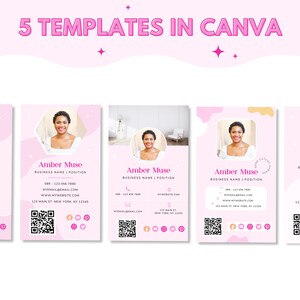 Canva Digital Business Card Template, Customizable Design (Digital Download) image 3