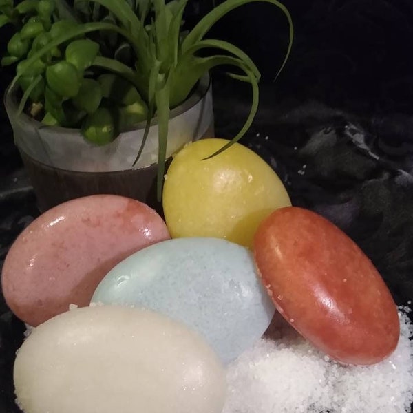 SEA SALT EXFOLIATING Soaps, Glycerin, Various Scents, Moisturizing, Gentle Exfoliant, Soothing, Cleansing, Self Pamper, Gift Soap Set