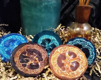 Gentlemen's LOOFAH SOAP 5-Pack | Tobacco Cedar, Kentucky Bourbon, Stormy Moonlit Tides, Man Cave, Pure Egyptian