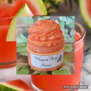 Watermelon Punch WHIPPED BODY BUTTER,  Deep-Conditioning, Fresh orange adds pop to a sugared watermelon scent with a hint of berry