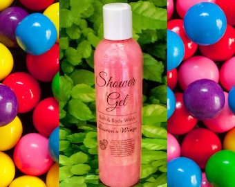 Bazooka Bubblegum SHOWER GEL, Long Lasting Scented Body Wash, A delicious smell of Bazooka type bubble gum
