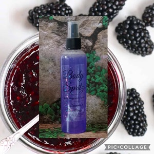 Blackberry Jam BODY SPRITZ Fragrance SPRAY, Instant burst of fragrance, Blackberries and sugar come together to make a mouthwatering jam