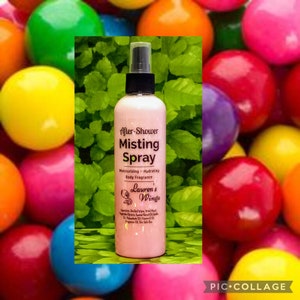 Bazooka Bubblegum AFTER SHOWER Misting SPRAY, Blend of Skin Soothing Oils, A delicious smell of Bazooka type bubble gum