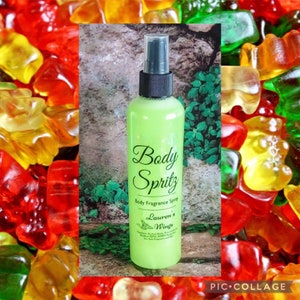 Gummy Bears BODY SPRITZ Fragrance SPRAY, Instant burst of fragrance, black currant, orange, lemon sorbet, pear nectar, raspberry & blueberry