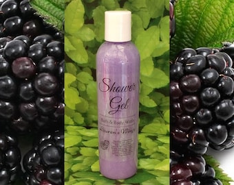 Blackberry Jam SHOWER GEL, Long Lasting Scented Body Wash, Blackberries and sugar come together to make a mouth watering jam