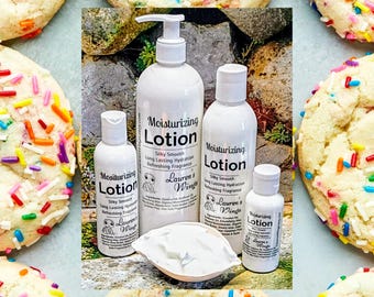 Sugar Cookie Lotion | Sweet sugar and buttery cookie warmth | Moisturizing creamy lotion | Optional matching Body Spritz