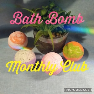 Bath Bomb of the Month Club: Relaxing Self-Care Spa Gift, Choose 3, 6, 9, or 12 Month Subscription