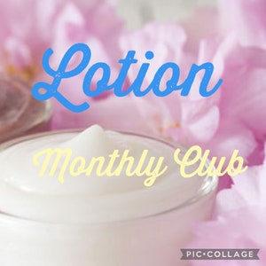 LOTION of the MONTH CLUB, Gift Ideas, Spa Gift, Monthly Gift, Relaxing Self Care Gift, Lotion Monthly Club Subscription