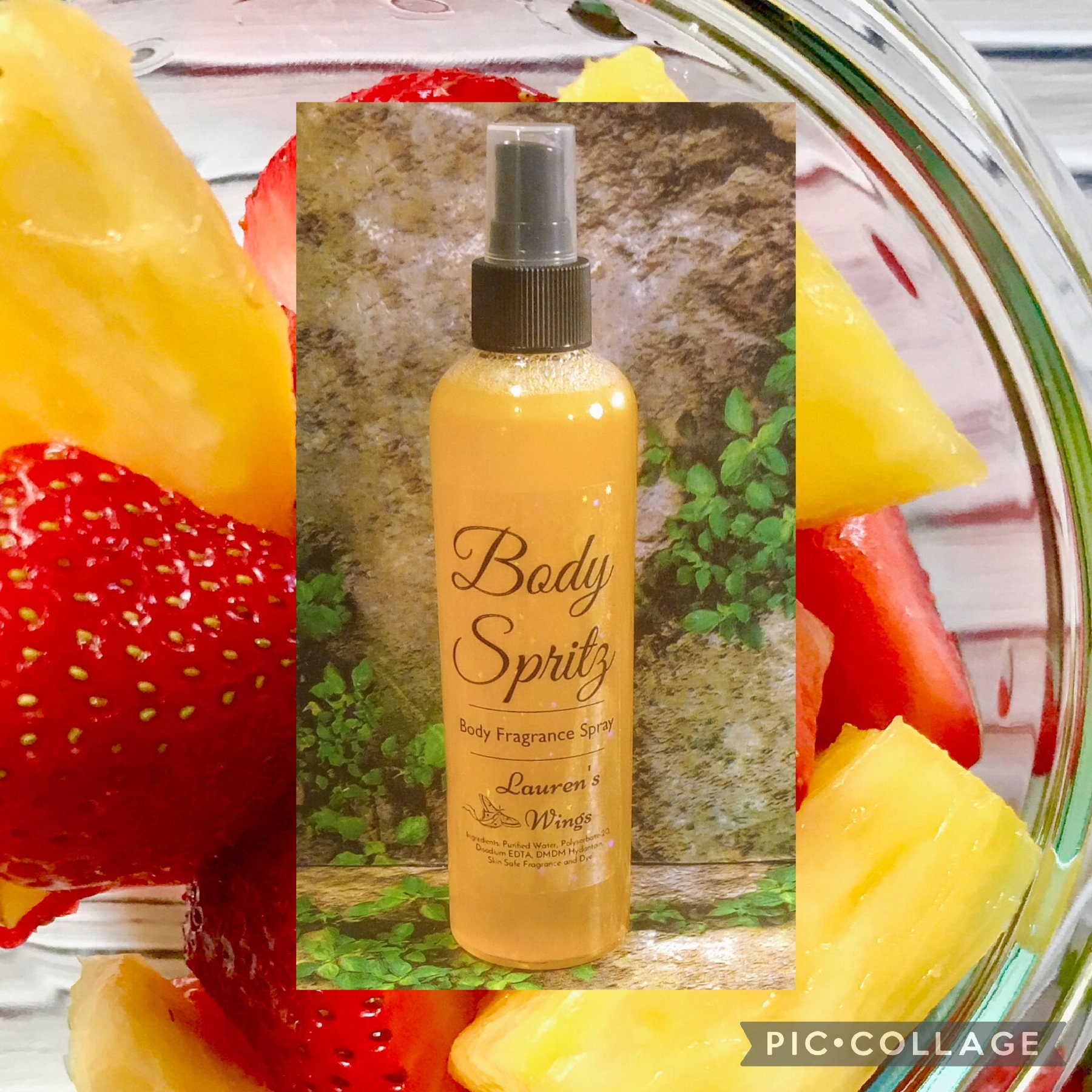 Lava Flow BODY SPRITZ Fragrance SPRAY, Instant burst of fragrance, Pineapple, strawberries, blood orange, coconut milk and rum