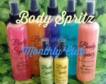 Body Spritz of the MONTH CLUB, Fragrance Spray, Gift Ideas, Spa Gift, Monthly Gift, Relaxing, Self Care Gift, Monthly Club Subscription