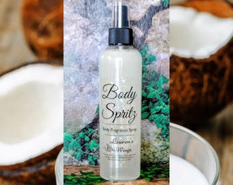 Coconut Cream BODY SPRITZ Fragrance SPRAY, Instant burst of fragrance, buttery sweet blend reminiscent of a coconut custard pie