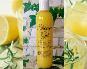 Limoncello Twist Bath & Shower Gel | Lemon, sugared mint and fresh verbena | Optional After-Shower Misting Spray