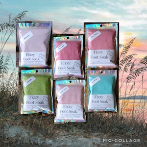 Breezy FIZZY FOOT SOAK, Spa Foot Treatment, Love Token, Plumeria, Southern Bombshell, Cool Water, Avobath, Exotic Pink Sands