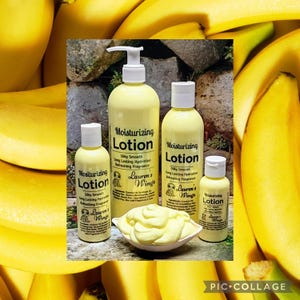 Banana MOISTURIZING LOTION, smooth texture, lasting scent, Scent of a fresh banana
