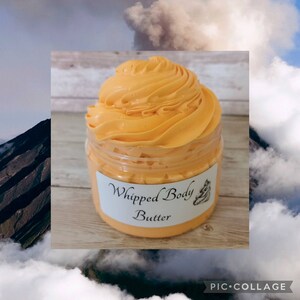 Volcano WHIPPED BODY BUTTER,  Deep-Conditioning Cream for Skin, Tropical fruits, sugared oranges, lemons and limes, exotic mountain greens
