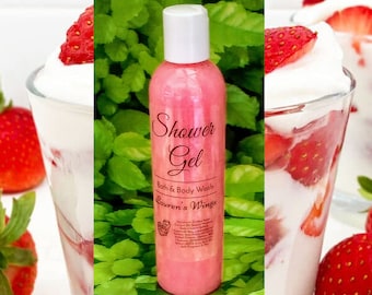 Strawberries & Cream Bath/Shower Gel: Ripe strawberries and whipped cream. Optional After-Shower Misting Spray