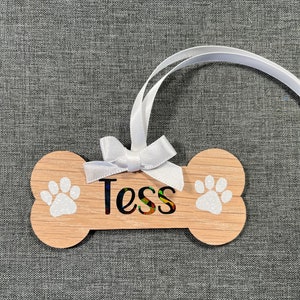 Personalised Dog Bone Christmas Decorations