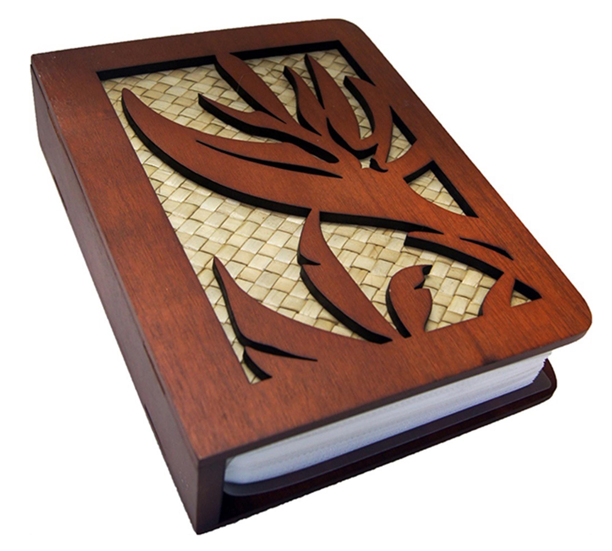 Wood and Lauhala Photo Albums